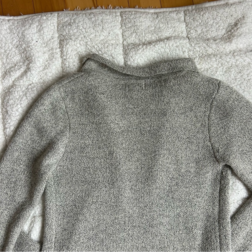 MONTEAU Gray Knit Cardigan Sweater Open Front - Picture 12 of 14